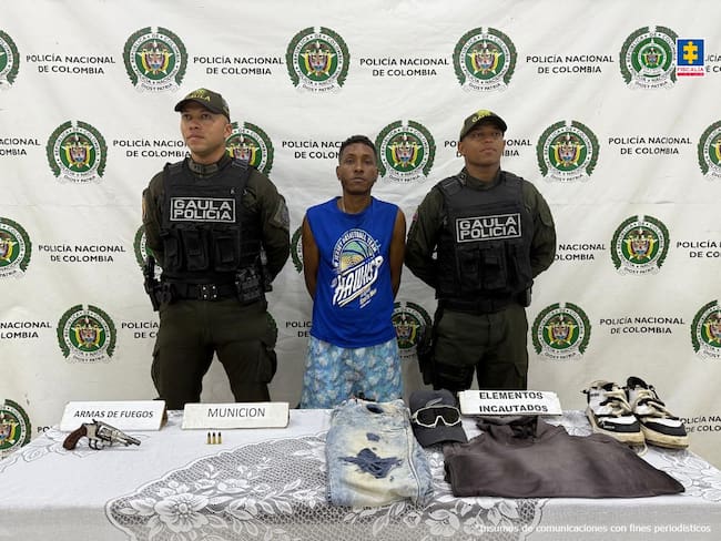 A la cárcel uno de los presuntos implicados en el ataque contra subintendente de la Policía en Lorica, Córdoba. Foto: Fiscalía.